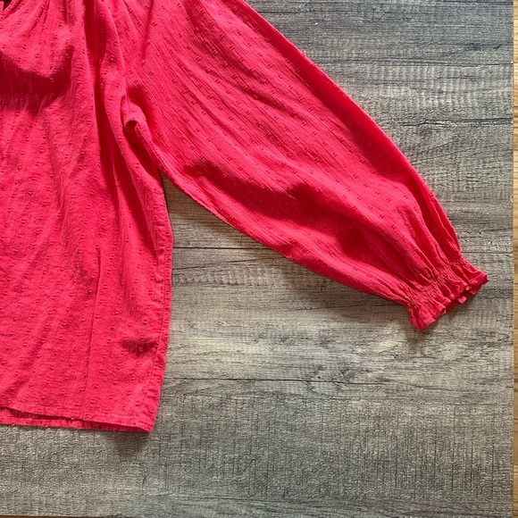 J Crew Factory Artist top in red swiss dot. Medium. Like new condition! - Picture 6 of 11